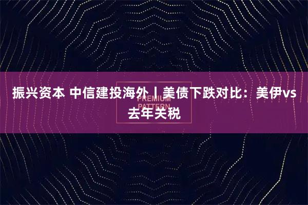 振兴资本 中信建投海外丨美债下跌对比：美伊vs去年关税